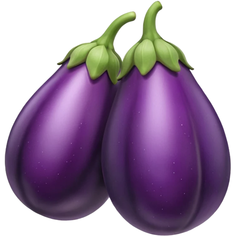 Eggplants touching tips emoji