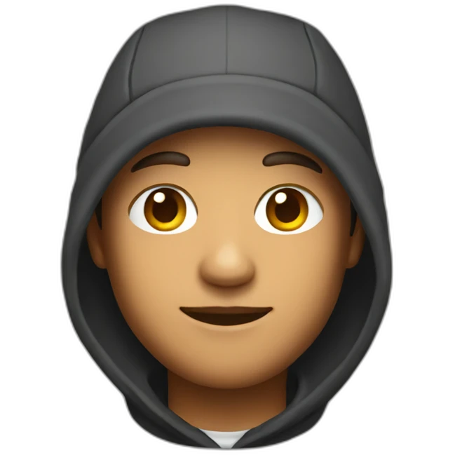 Developer in hat and hoodie emoji