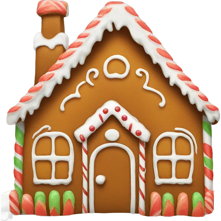A gingerbread house  emoji