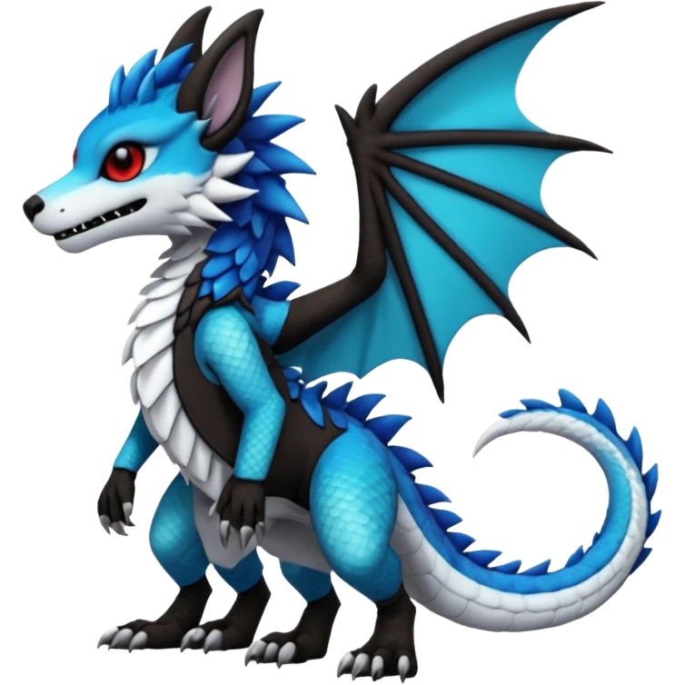 Cool gothic cute badass Scaley cyber-Vernid-Protogen-Primagen-Dutch-Angel-Dragon-Sergal-Trico-Fursuit-furry-fursona emoji