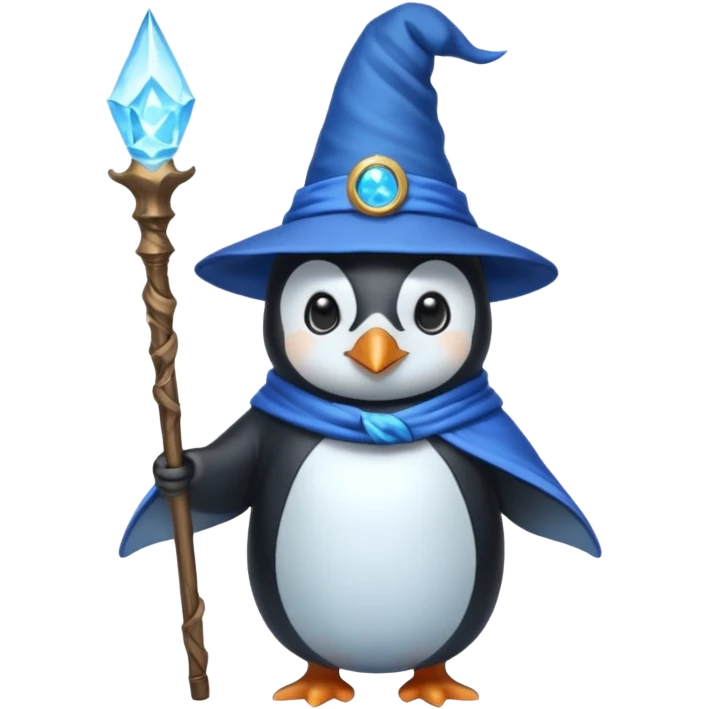 Penguin Wizard emoji