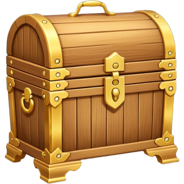 Treasure Chest – Wooden chest filled with gold emoji