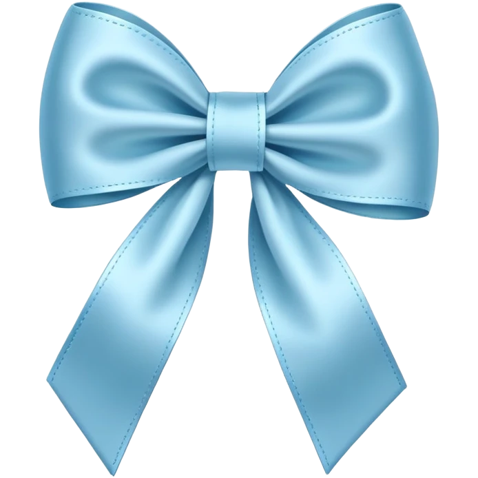 Light blue bow  emoji