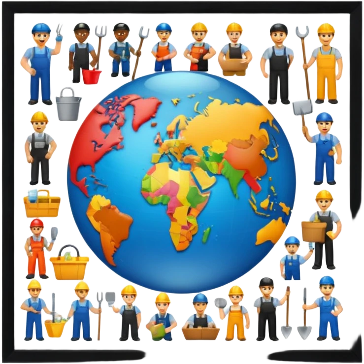 The World of Labor May emoji