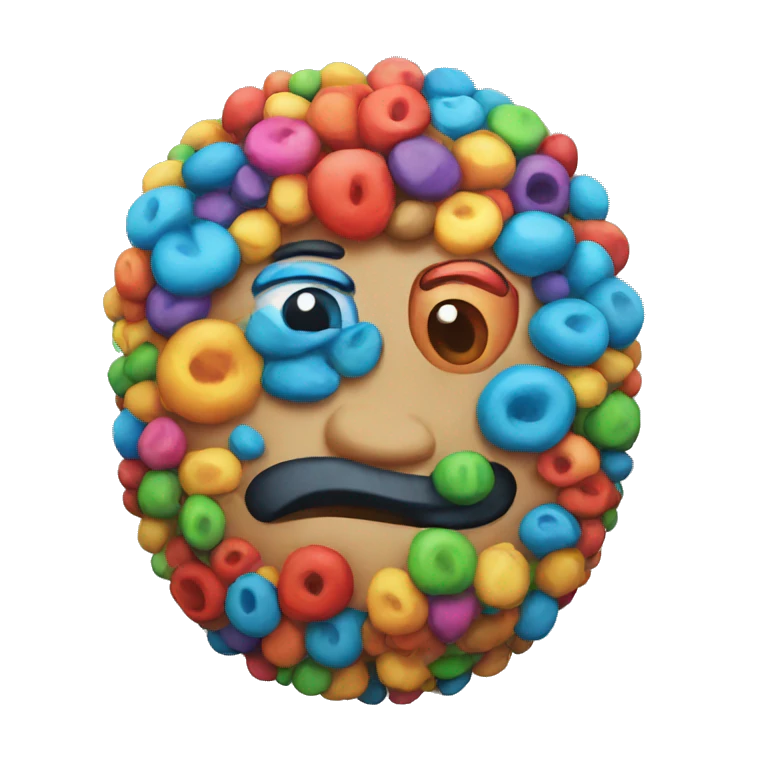 big colourful emoji