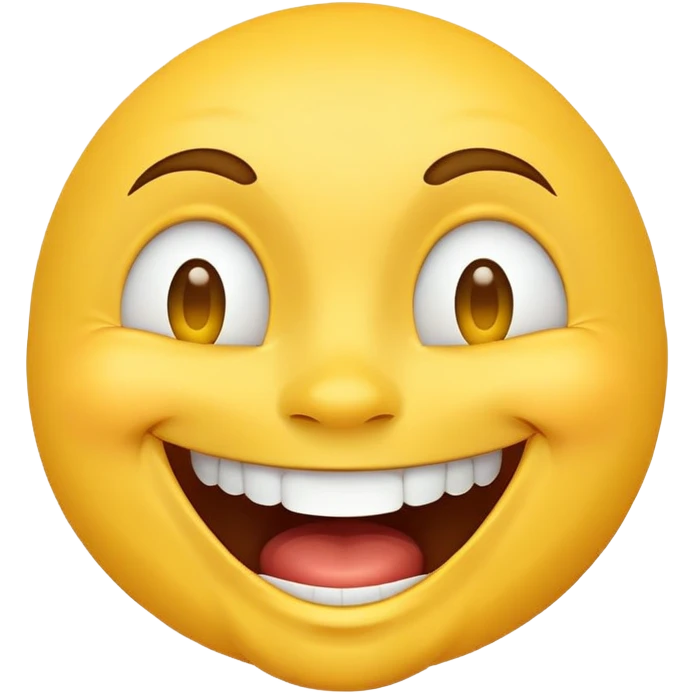 Yellow face laughing  emoji