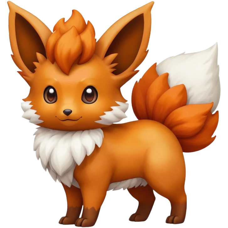 Vulpix-Eevee-Fakémon-hybrid-creature (full body)  emoji