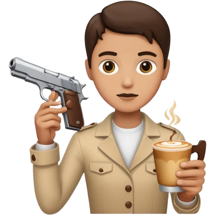 Café con pistola  emoji