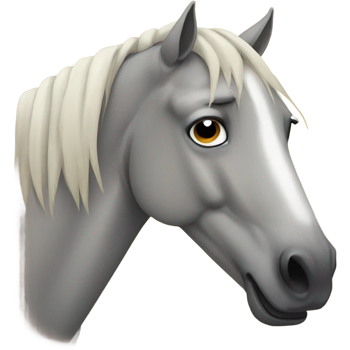 crying horse emoji