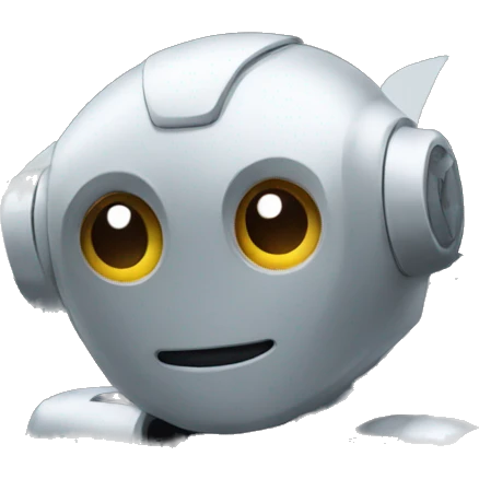 A robot in the car emoji