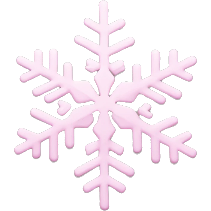 pastel pink snowflake  emoji