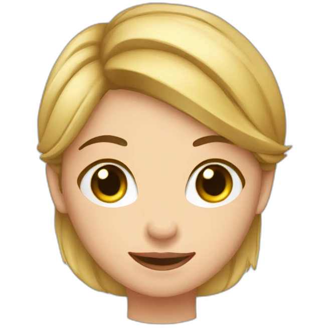 fille qui fait un cœur avec la lettre S emoji