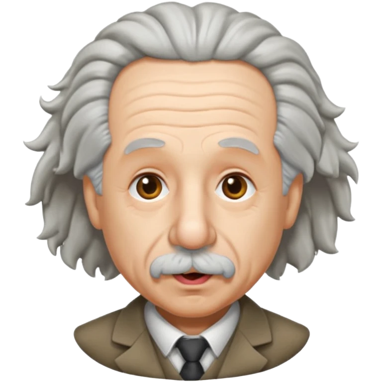 Einstein stick out your tongue, half body emoji