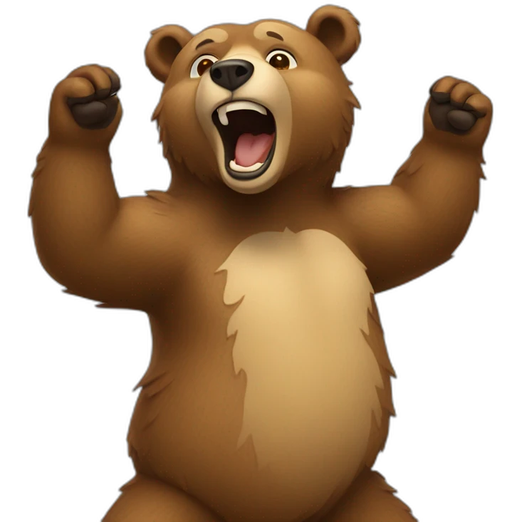 Bear dancing emoji