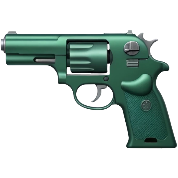 pistol dark green emoji