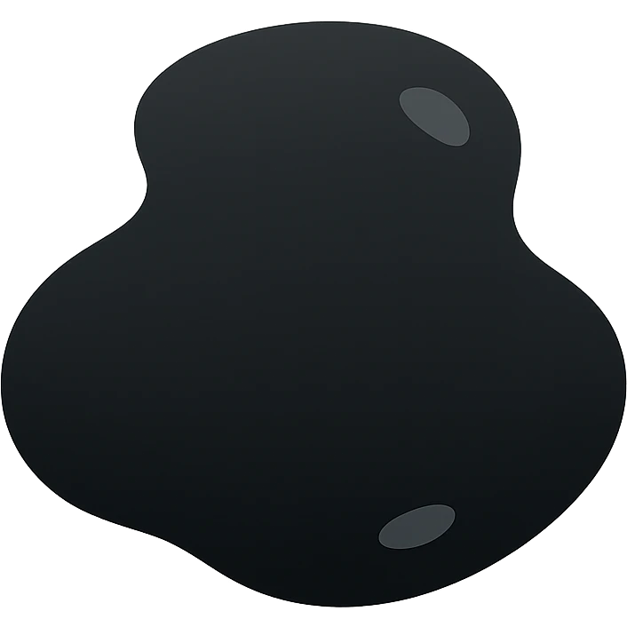 glossy and dark black liquid bitumen emoji