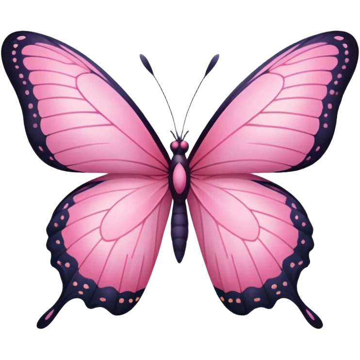 Pink butterfly emoji
