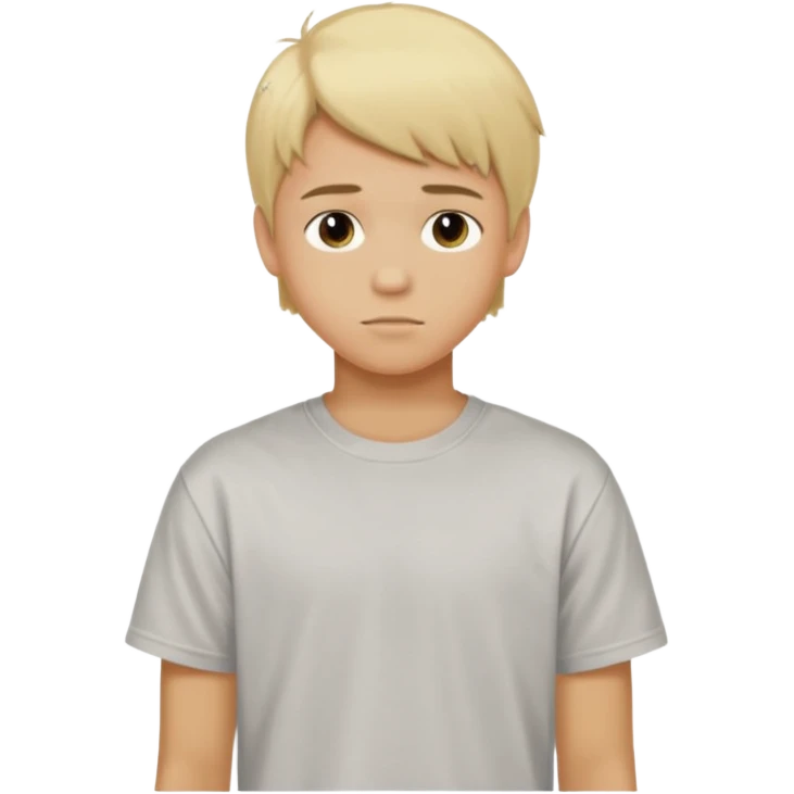 boy teen with blonde hair y2k emoji