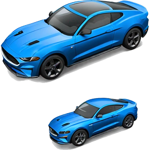 blue ford mustang mach-e emoji