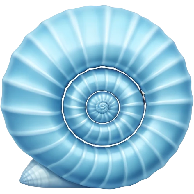 Light blue seashell emoji