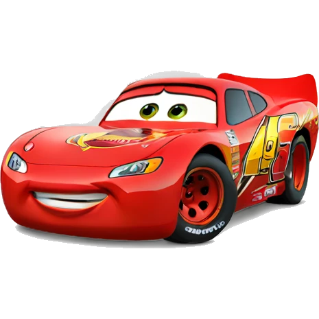 lightning Mcqueen but sad emoji