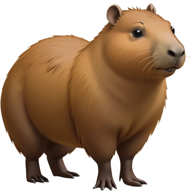 cinematic-capybara-realistic-full-body-on-all-fours-emoji,-plump-and-relaxed-body-soaking-in-the-warm-sun,-short-brown-fur-slightly-ruffled,-head-tilted-dramatically,-calm-expressive-eyes-exuding-serene-wisdom,-simplified-yet-realistic head tilted confidently staring at the camera in a comical way emoji