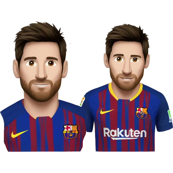 Messi with thé emoji