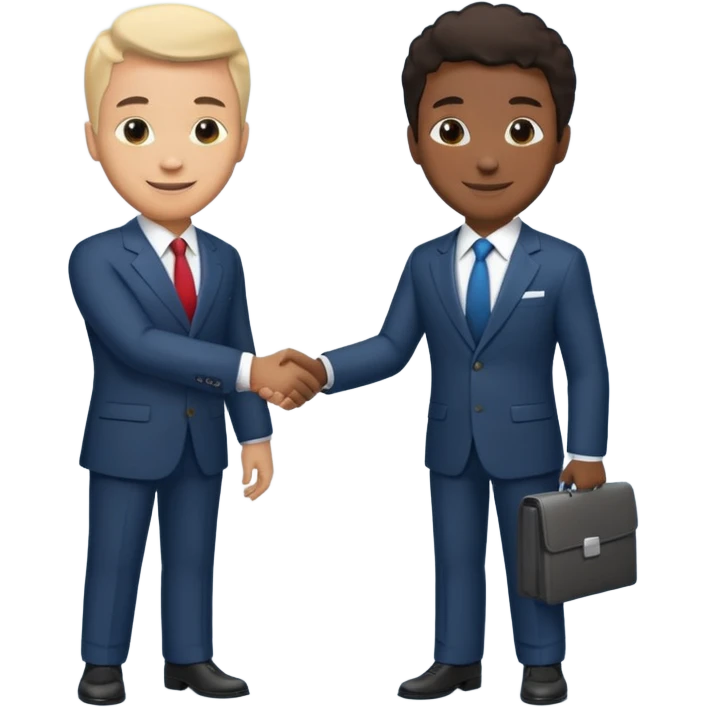Two businessmen shaking hands emoji