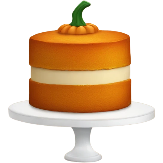 Pumpkin cake emoji