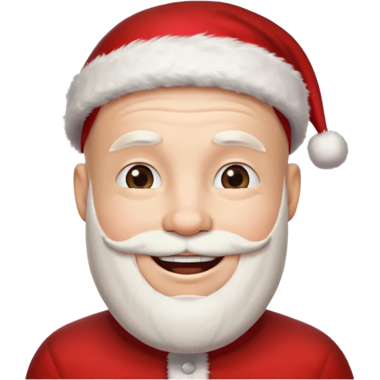 bald guy with santa hat emoji