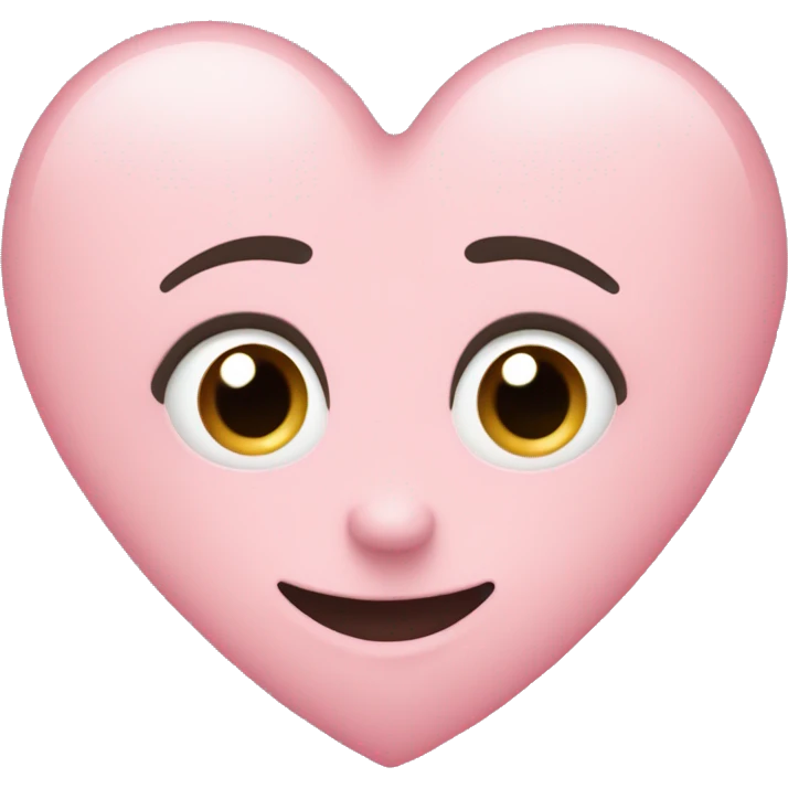 Pastel pink heart ￼ emoji