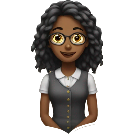 Book girl emoji