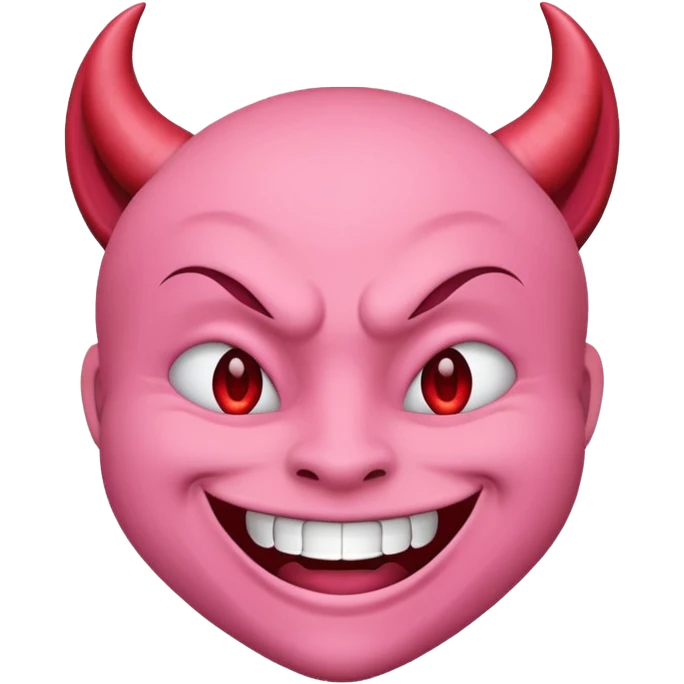 Devil emoji but pink 😈 emoji