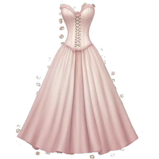 long corset dress  emoji