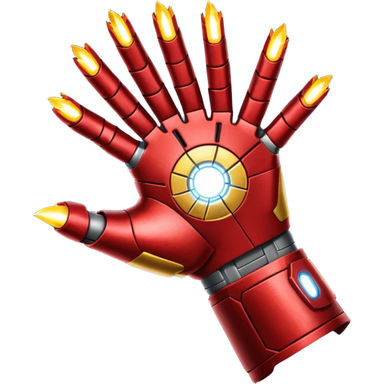 gant de iron man claquement des doigt emoji