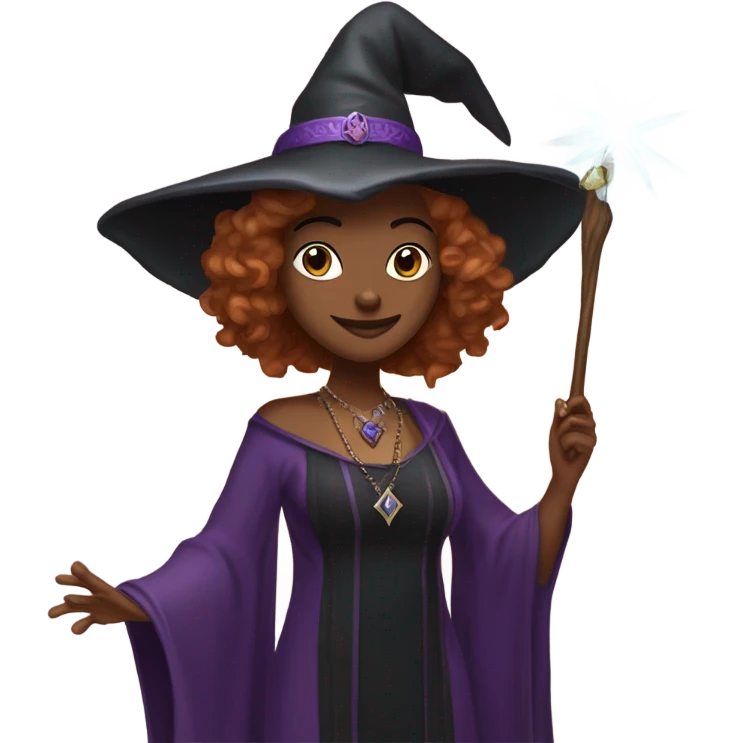 Nita, Renee, and me as witches emoji
