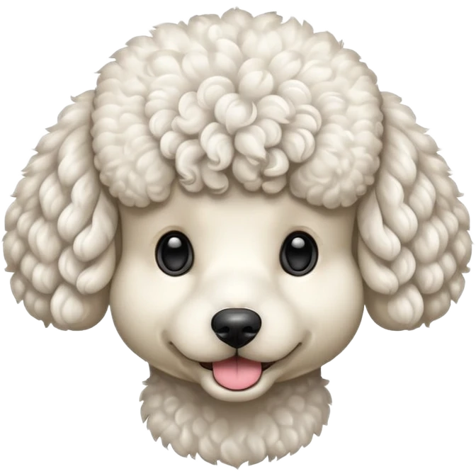Perro poddle emoji