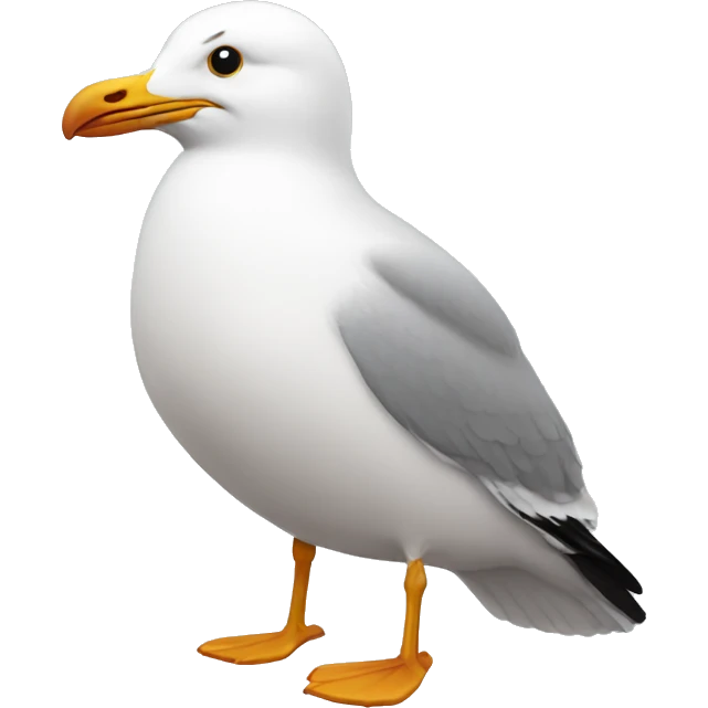 Fat seagull emoji