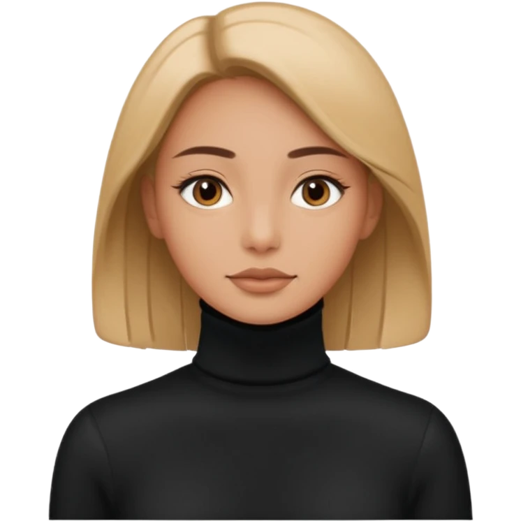 검정 목폴라만 emoji