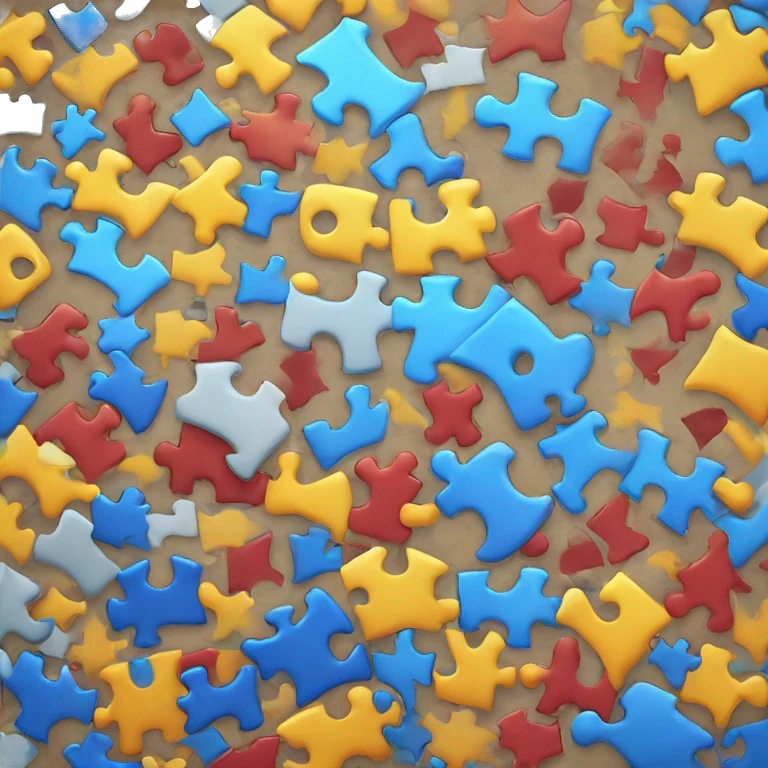 randomly disrupted puzzle pieces emoji