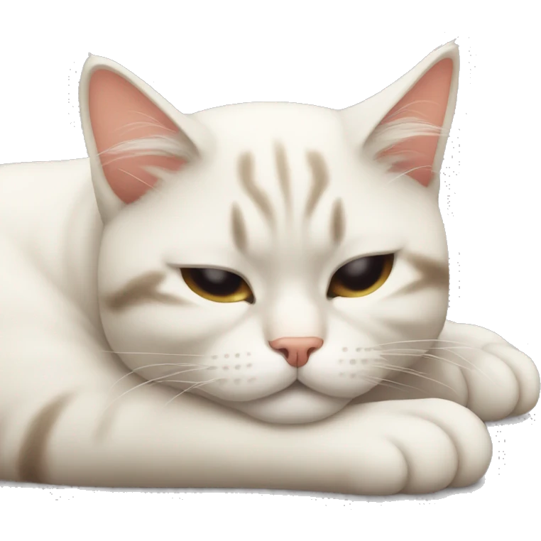 Sleepy cat emoji