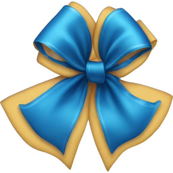 Blue bow emoji