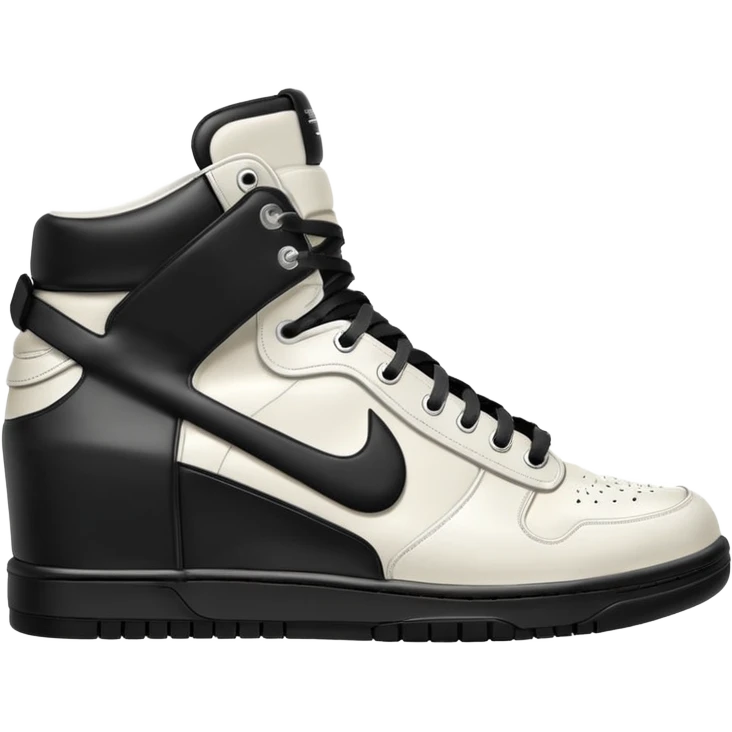 rick owens milk dunk all white, no black emoji