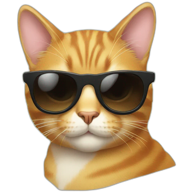 Cat with sunglasses emoji