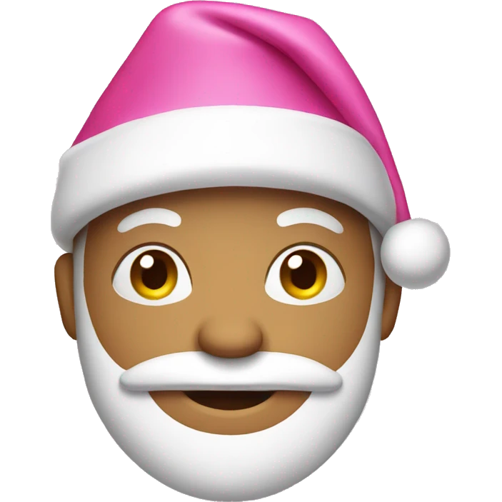 Pink Santa hat emoji