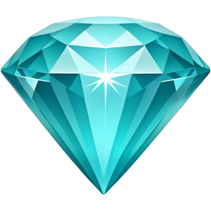 diamond emoji colored with hex code #7dffff with shine lines emoji