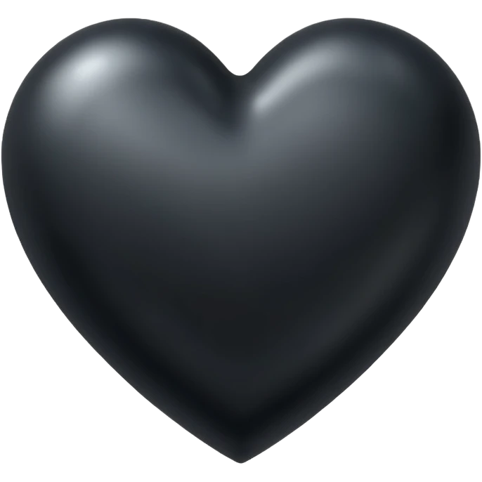 black metal heart emoji