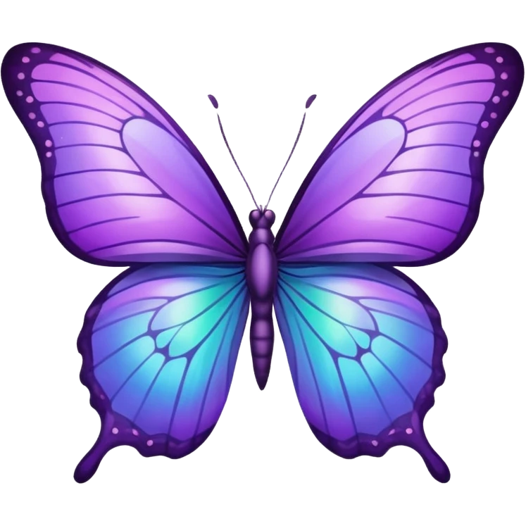 Purple butterfly emoji