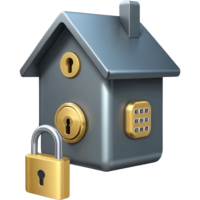 Дом с умной блокировкой emoji