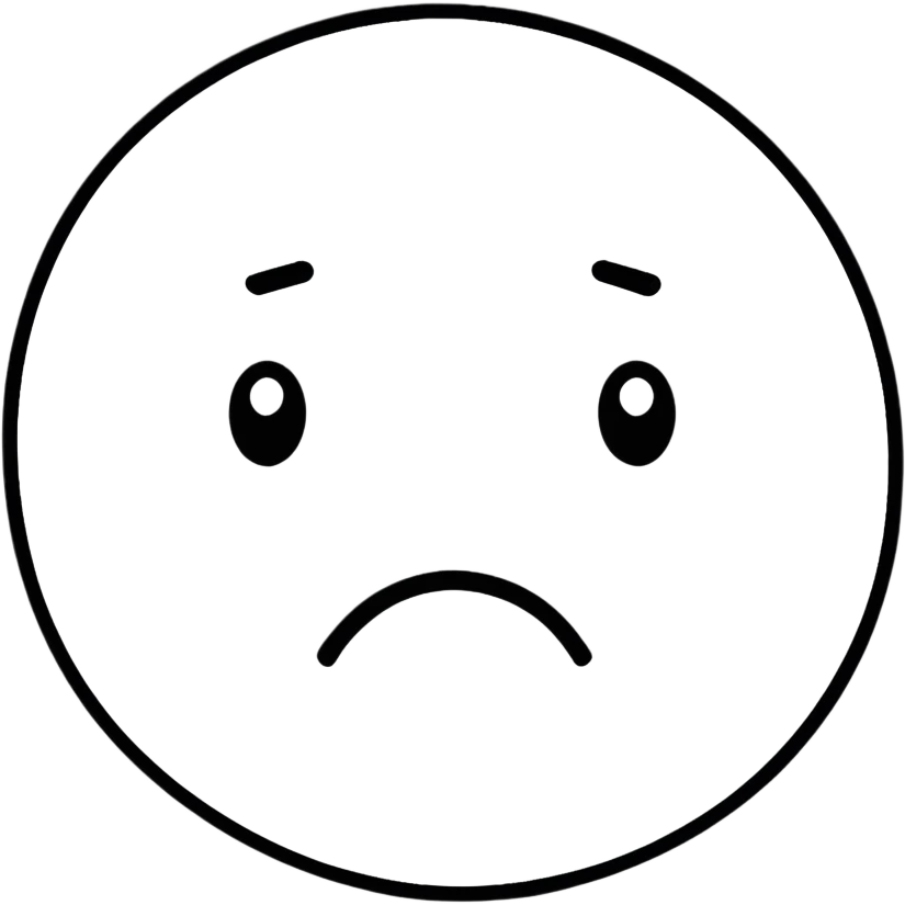 Sad face with gun emoji